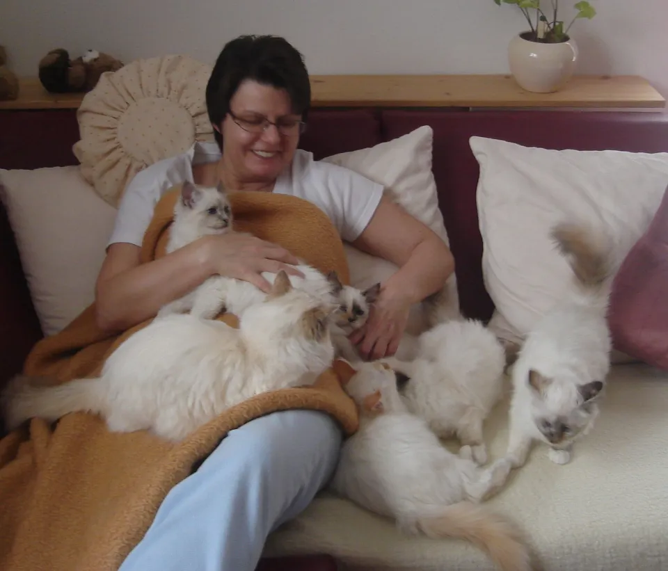 Auf dem Sofa mit Frauchen